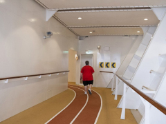 Practicing sports on the largest boat